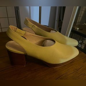 Intentionally blank canary LOTUS shoes